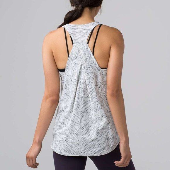 lululemon athletica Tops - [Lululemon] Essential Tank Tiger Space Dye Black White 4